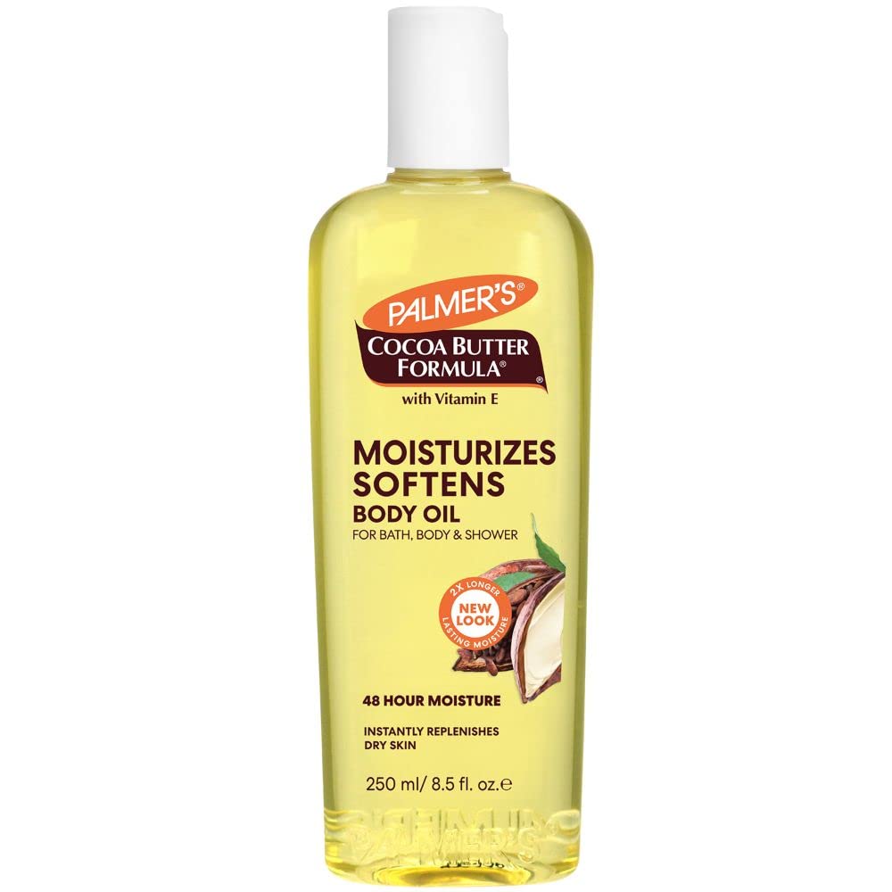 Palmer's Cocoa Butter Formula Moisturizing Body Oil With Vitamin E, Instantly Replenishes Dry Skin, For Bath, Body & Shower 250ml