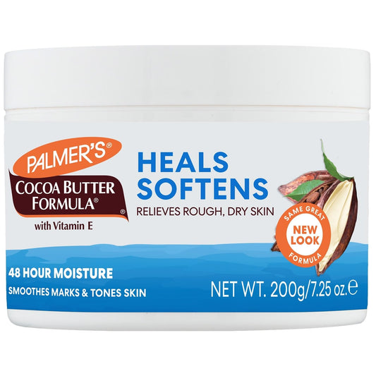 Palmer's Cocoa Butter Daily Skin Cream For Deep Hydration, Removes Makeup, Soothes Cracked Lips, Heels & Reduction of Scars - 200gm