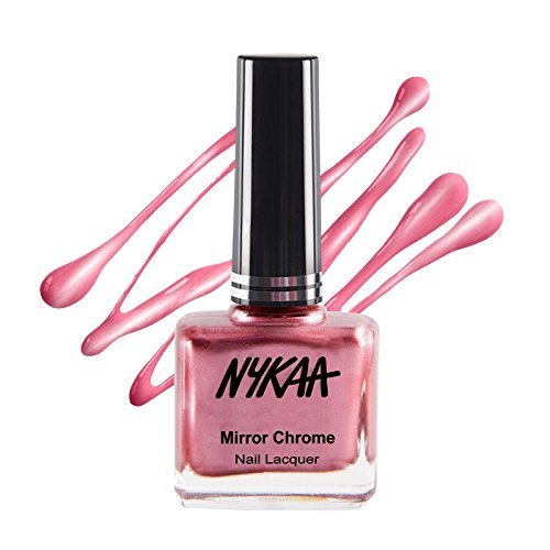 Nykaa Mirror Chrome Nail Lacquer - Pink Pinwheel (Shade No.177)(9 ml)