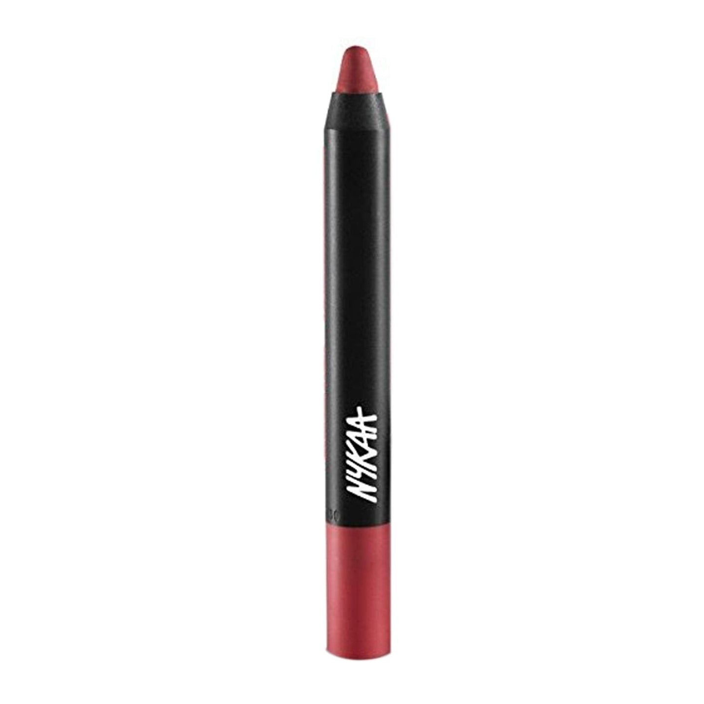 Nykaa MATTE-ilicious Lip Crayon - Pink On Fleek shade No 03 With Prove Your Point Cosmetic Sharpener