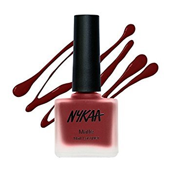 Nykaa Matte Nail Enamel - Ruby Blaze 120 (9ml)