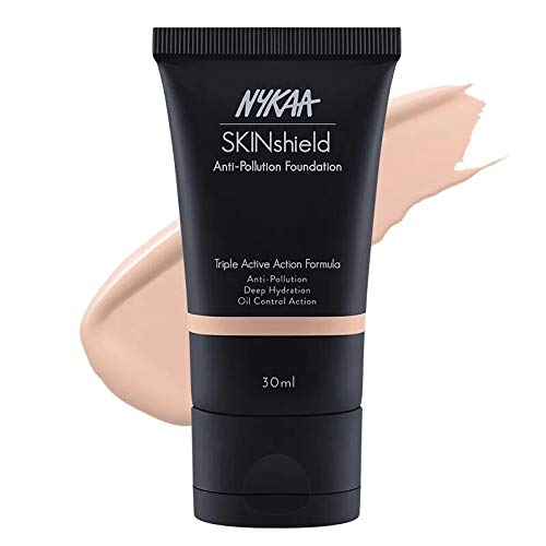 Nykaa SkinShield Anti-Pollution Matte Foundation - Frisky Creme 03