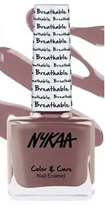 Nykaa Breathable Glossy Finish Nail Enamel - Moon Dance, 10 ML