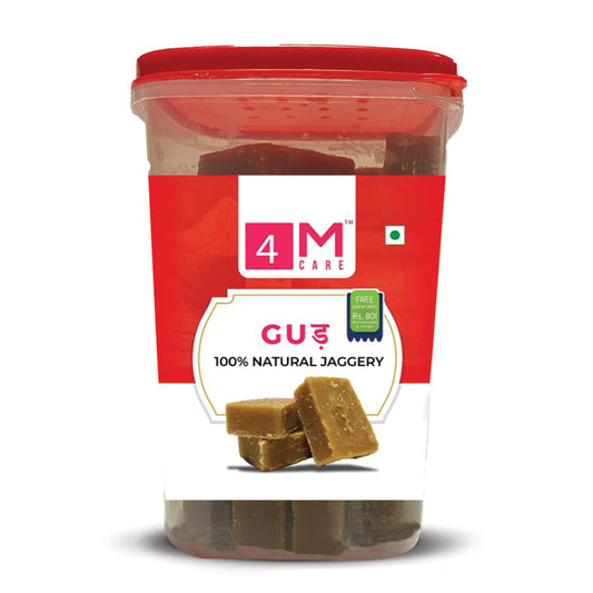 4MCARE Gud 100% Natural Jaggery 1500g No Chemical