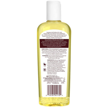 Palmer's Cocoa Butter Formula Moisturizing Body Oil With Vitamin E, Instantly Replenishes Dry Skin, For Bath, Body & Shower 250ml