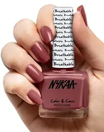 Nykaa Breathable Nail Enamel - Let It Go,pink nude,9 ml (Pack of 1)