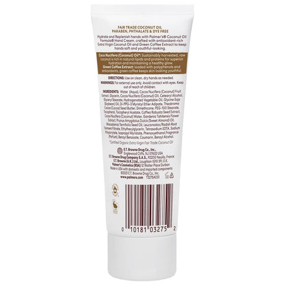 Palmer's Coconut Oil Hand Cream With Green Coffee Extract for Youthful Radiance - 96gm