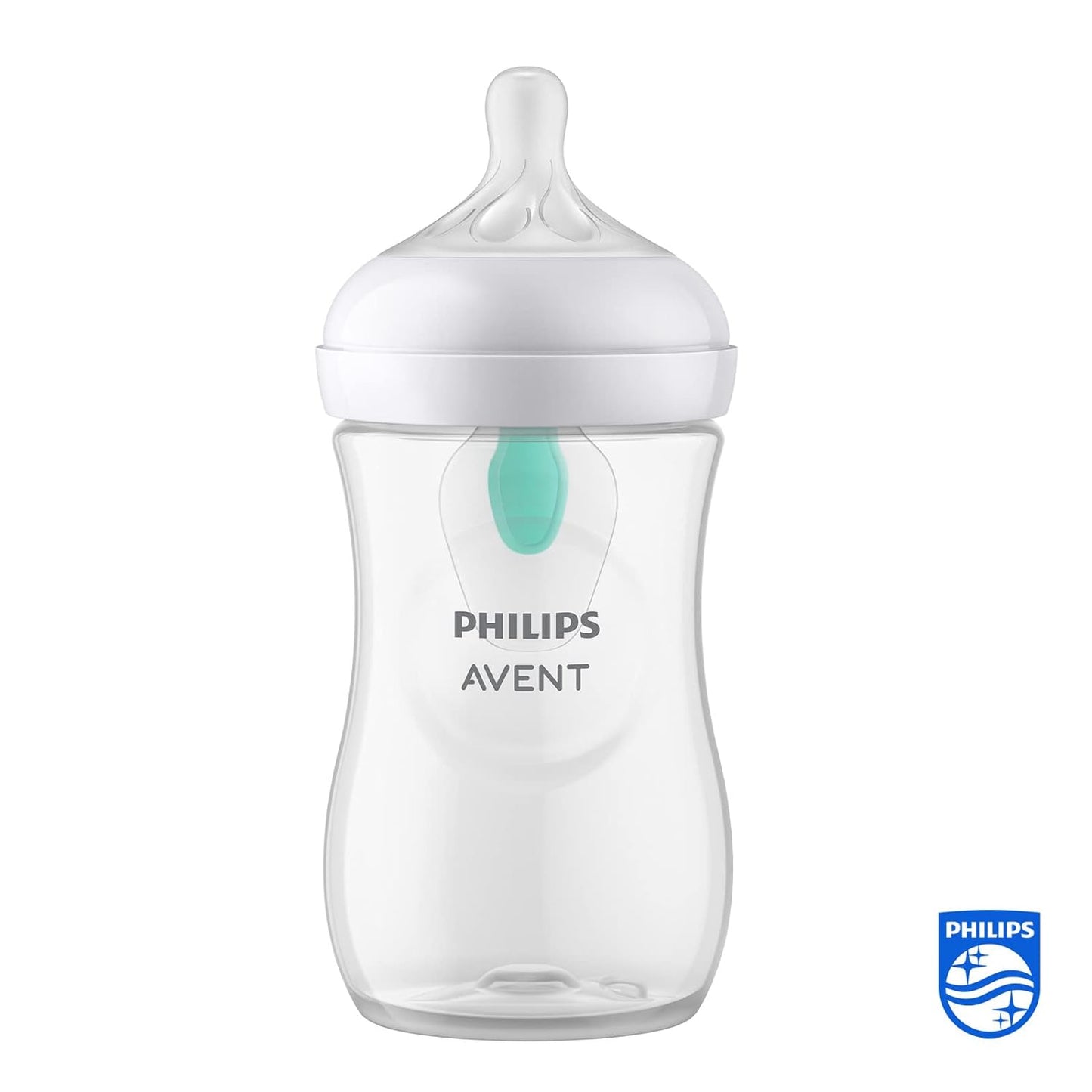 Philips Avent Natural Response Baby Bottle - 260ml Baby Milk Bottle with AirFree Vent, BPA Free for Newborn Babies Aged 1 Months+ (Model SCY673/01)