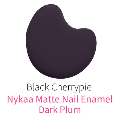 Nykaa Matte Nail Enamel - Black Cherry Pie (Shade No.08) 9 ml