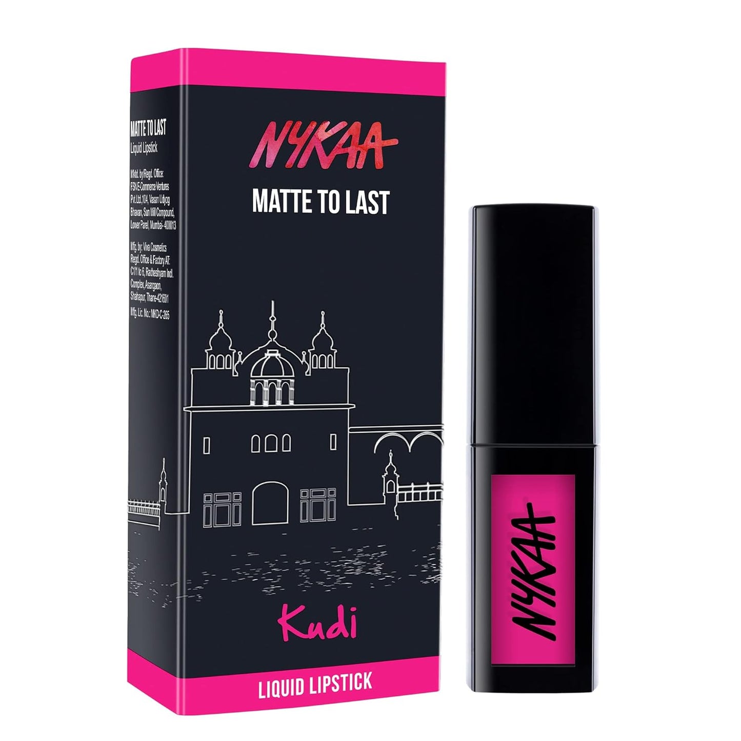 Nykaa Matte To Last Liquid Lipstick, Matte Finish, 4.5ml - Kudi 04