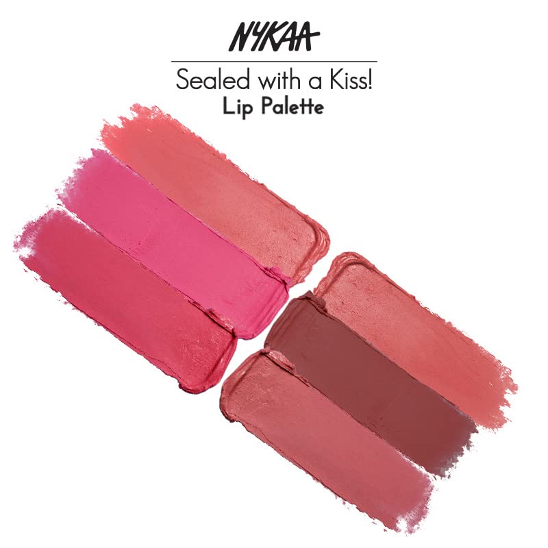 Nykaa Sealed with a Kiss Lip Palette, Matte Finish - Bare Crush 03