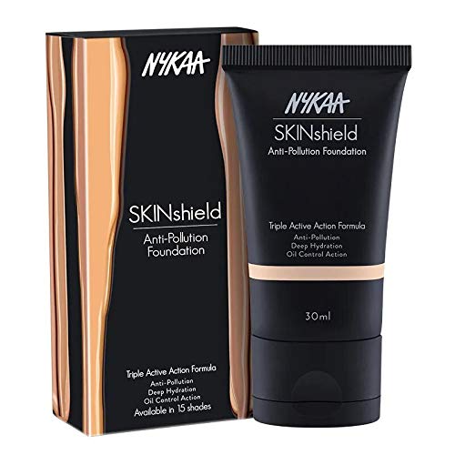 Nykaa SkinShield Anti-Pollution Matte Foundation - Frisky Creme 03