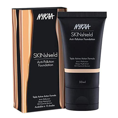 Nykaa SkinShield Anti-Pollution Matte Foundation - Frisky Creme 03