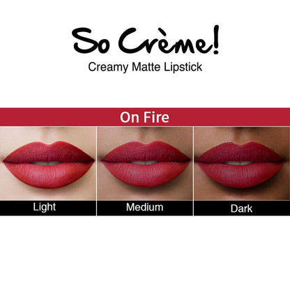 Nykaa So Creme! Creamy Matte Lipstick - On Fire