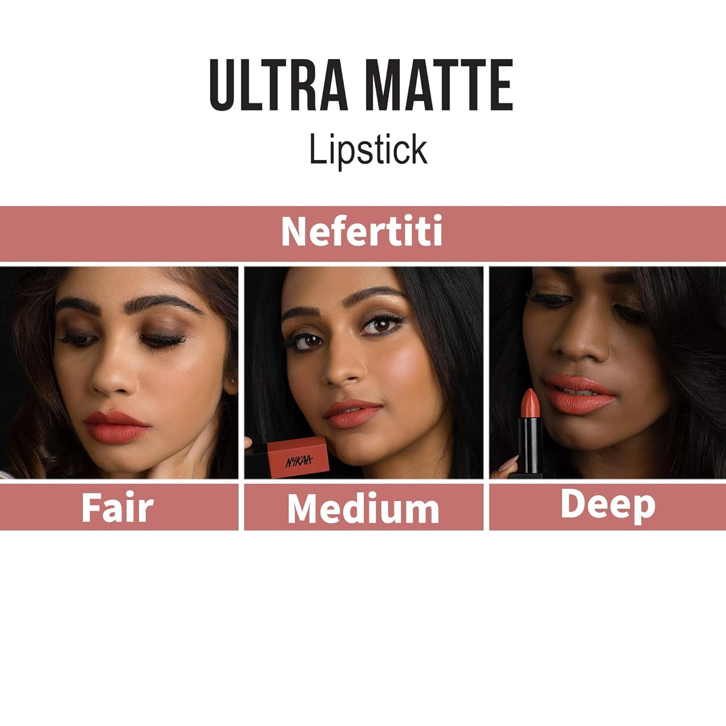 Nykaa Ultra Matte Lipstick, Matte Finish - Nefertiti-02