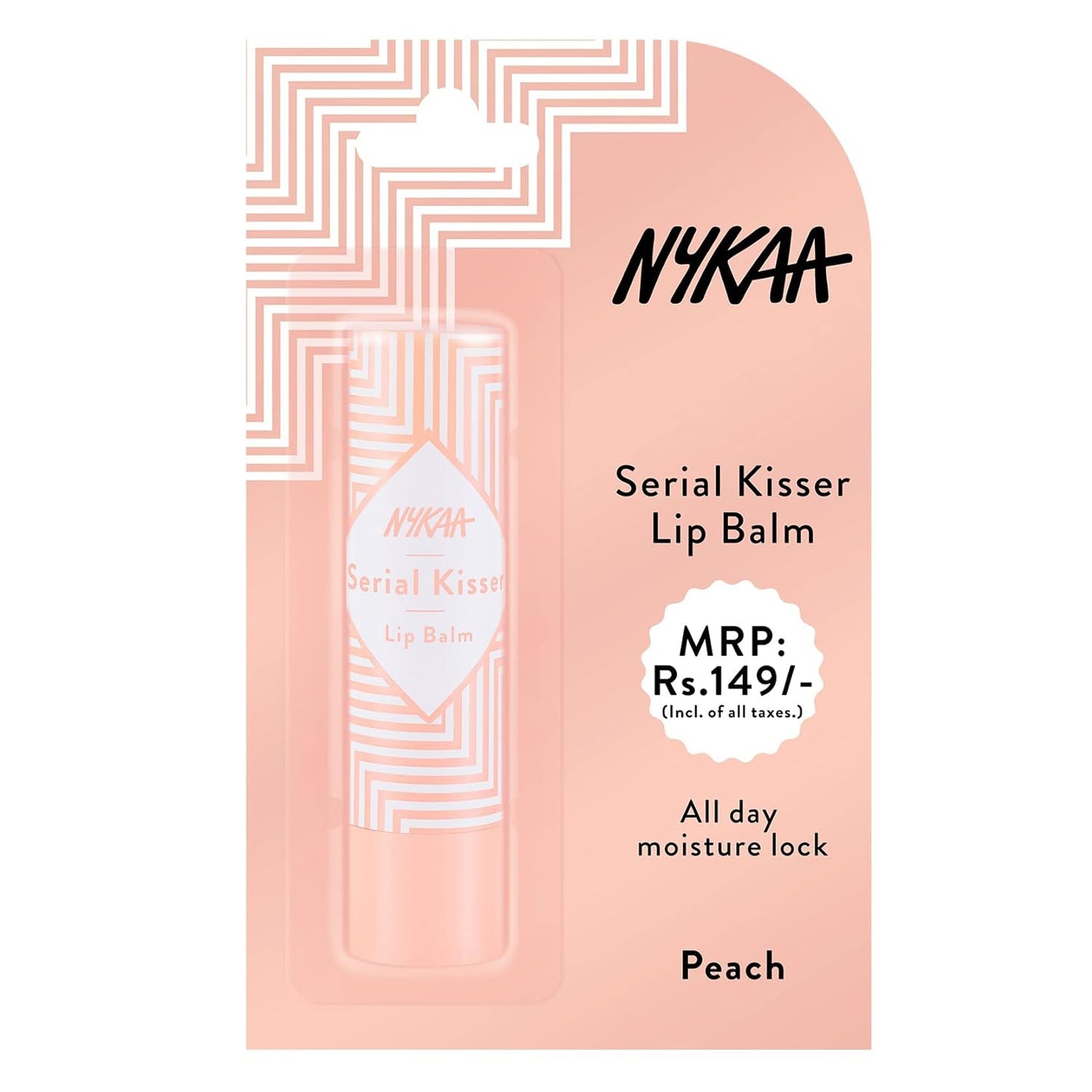 Nykaa Serial Kisser Lip Balm (Peach)