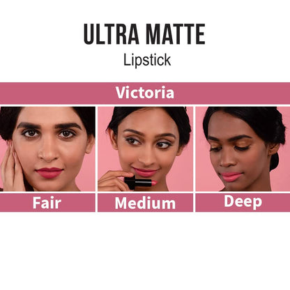 Nykaa Ultra Matte Lipstick, Matte Finish - Victoria