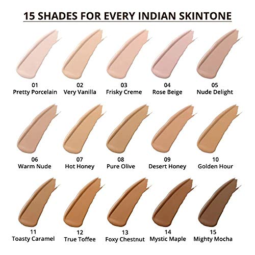 Nykaa SkinShield Anti-Pollution Matte Foundation - Frisky Creme 03