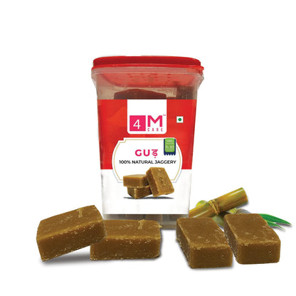 4MCARE Gud 100% Natural Jaggery 1500g No Chemical