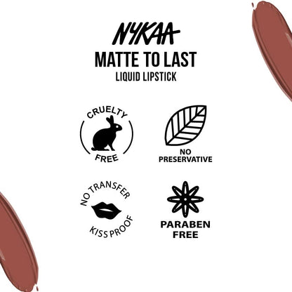 Nykaa Matte to Last Lipstick, Brown (Matte)